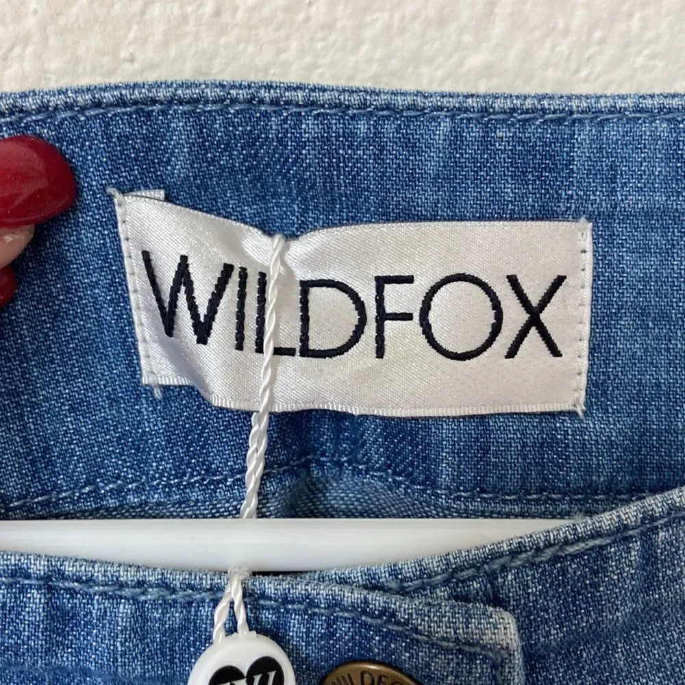 Wild-fox Frankie Denim Skirt Mini Size Medium NWT